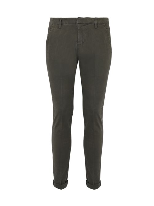 Pantalone Gaubert in gabardina di cotone stretch Fieno